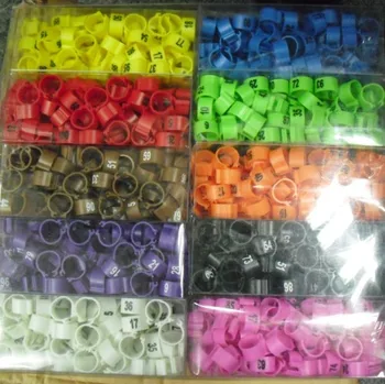 

M free shipping 100pcs Multi-color Small Racing Pigeon Rings 8mm size