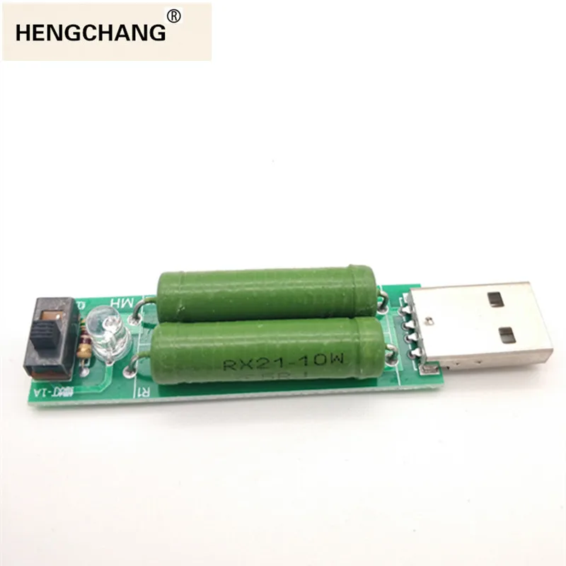 Мощность Bank старения модуль 2A 1A с переключателем мини USB сопротивления нагрузки