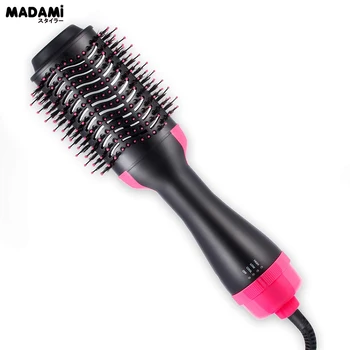 

Anti-Scald Hair Dryer Volumizer Ceramic Electric Blow Dryer Hot Air Brush Negative Ion Multi functional Straightener