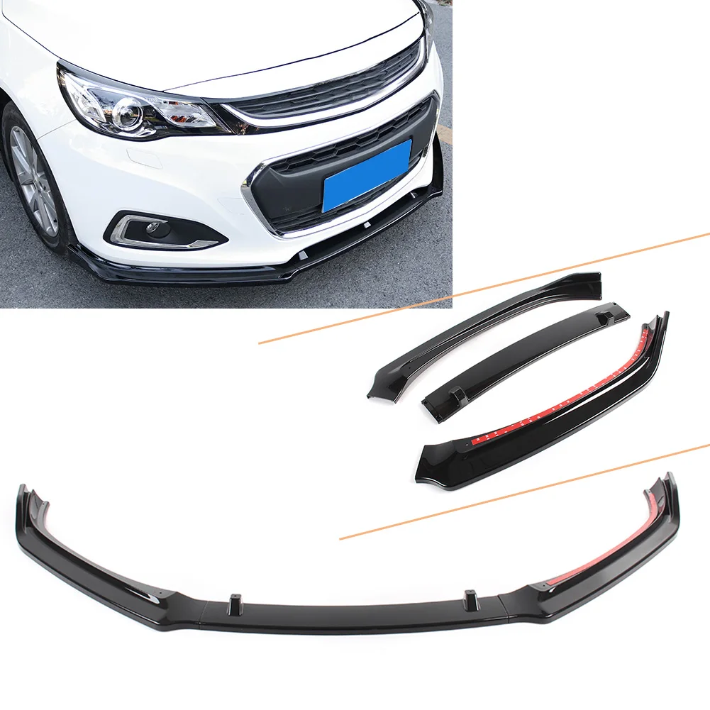 3 шт. авто передний бампер спойлер для Chevrolet Malibu 2012 2013 2014 2015 2016 2017 2018|Тюнинговые