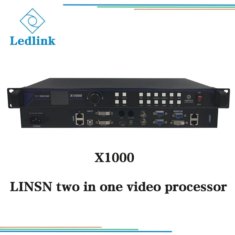

Ledlink LINSN video processor scaler X1000 real two in one video processor with sending card inside with rcg read back function