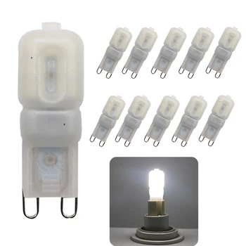 

10 Pcs/lot G9 Led Corn Bulb Chandelier Lamp Spotlight 3W 110V COB 14LEDs SMD 2835 Replace 20W Halogen Light