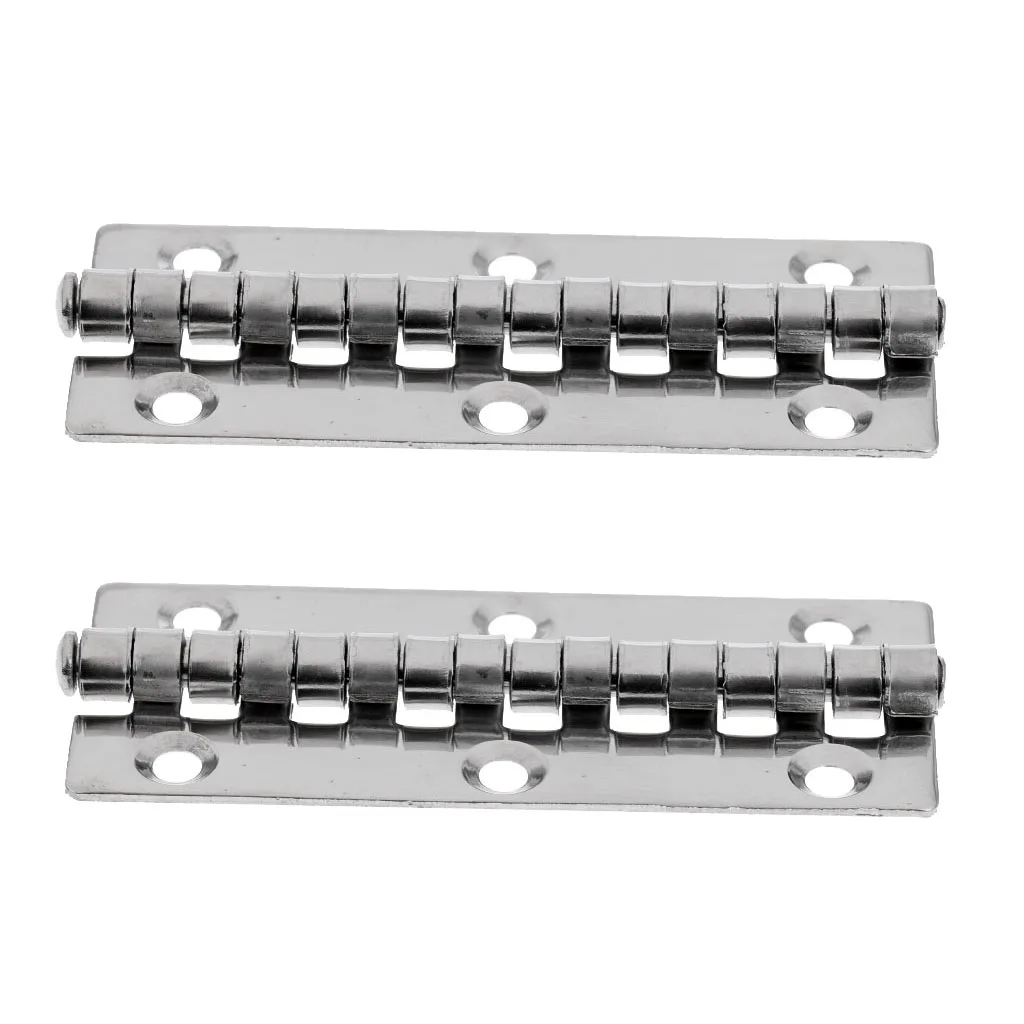 

2 Pcs Stainless Steel Marine Boat Yacht Door Piano Hinge Deck Cabin Hardware Strong Corrosion Resistance