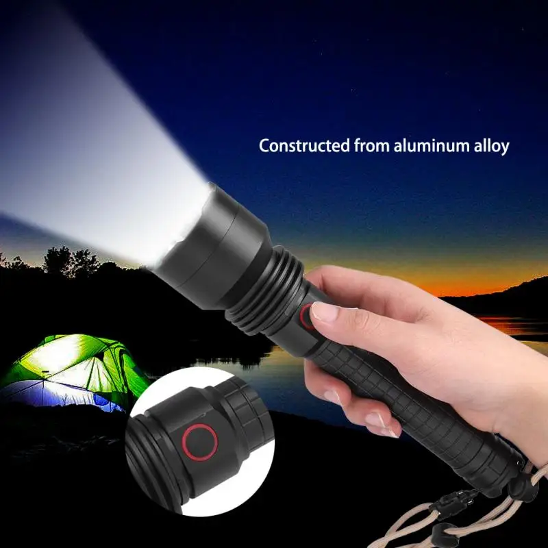 

P50 LED Flashlight Outdoor Torch Military Home Use Flashlight Super Bright Torch Flashlight Lamp Spotlight linterna led