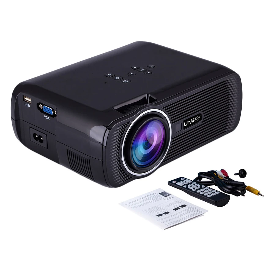 Uhappy 1080P Портативный Hd Led 3D проектор Bl 80 Pro Android Mini Wifi умный домашний кинотеатр (Us
