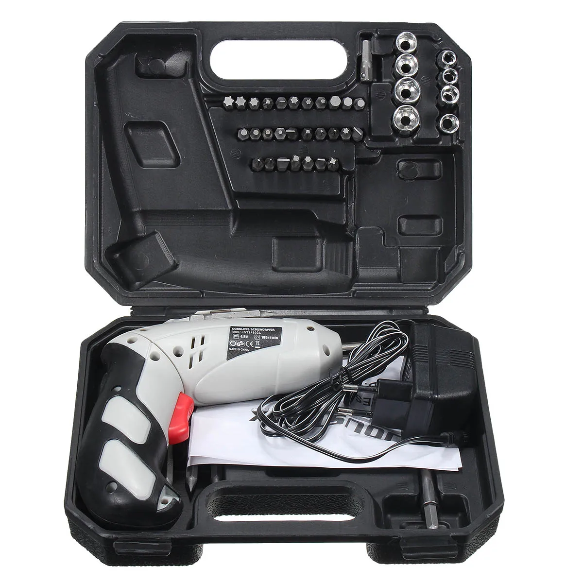 

45pcs Electric Screwdriver Cordless Rechargeable Lithium Battery Multi-function Cordless Electric Drill Power Tools