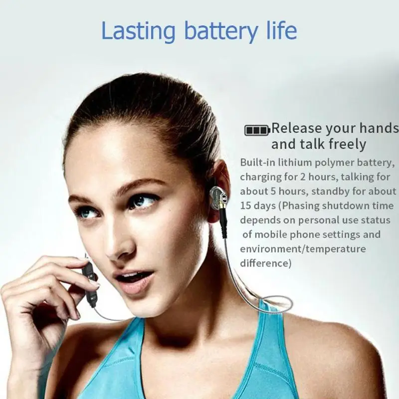M2 Dual Moving Coil Bluetooth наушники-вкладыши стерео 3,5 мм Проводная гарнитура