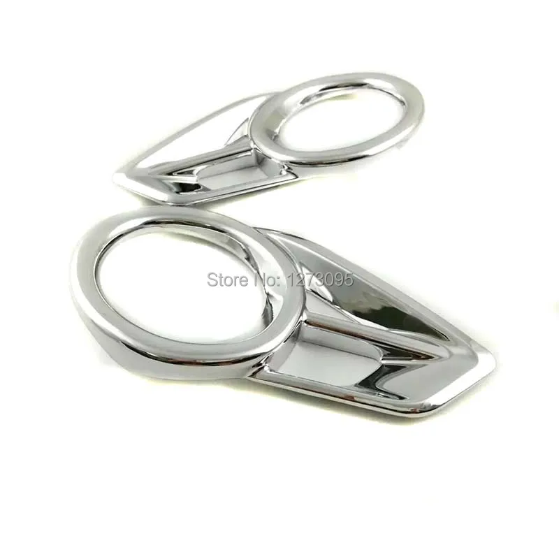 

For Tiida 2016 2017 2018 ABS Chrome Front Fog Light Lamp Cover Foglights Frame Trim Protector Exterior Car Styling Accessories