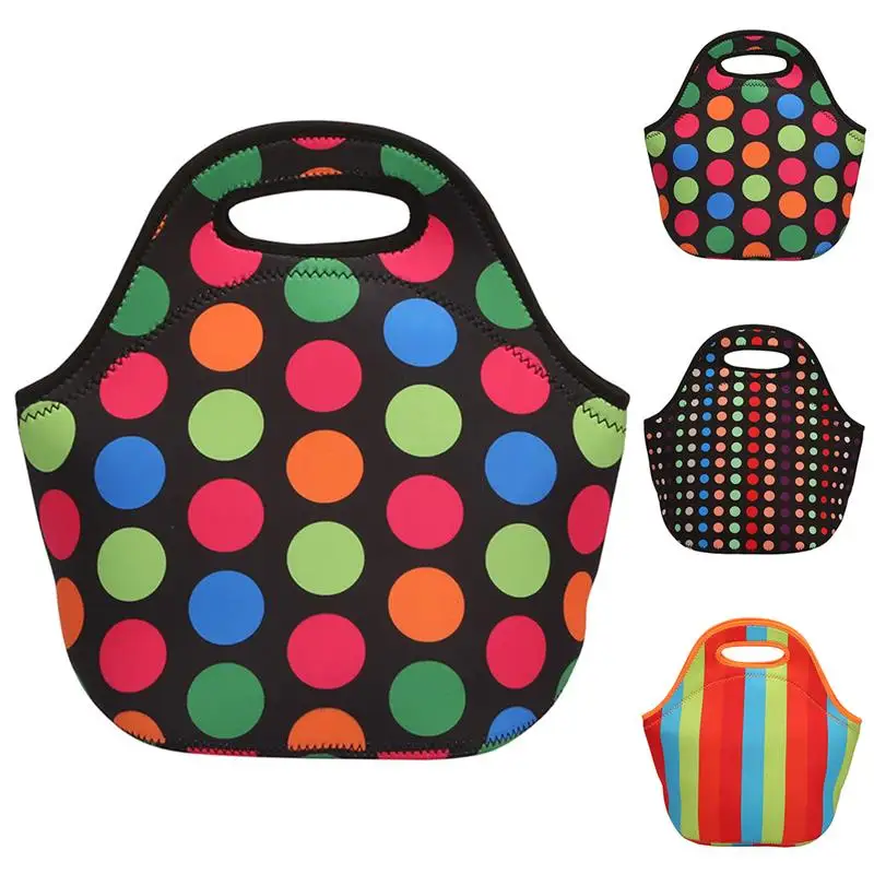 

Neoprene Waterproof Insulated Thermal Lunch Bag Lunch Cooler Bag Lunch Tote Container Storage Holder For Women Kids Men