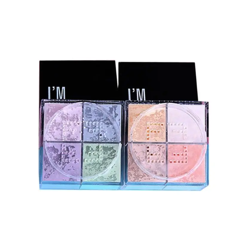 

Facial Make Up 4 Color Loose Powder Makeup Palette Oil-control Smooth Powder Silky Face Base Brightening Cheek Dropshipping