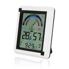 Электронные погодные часы, измеритель температуры и влажности, индикатор, термометр, ЖК-дисплей, пресс-подсветка, бытовые погодные часы