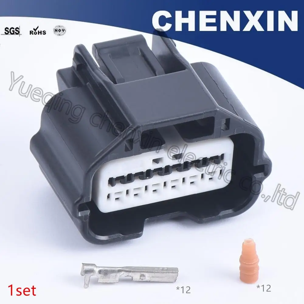 

Black 12 pin car waterproof auto connectors female(0.6) 7283-8854-30