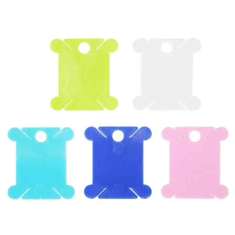 

25pcs Colorful Thread String Winder Plastic Winding Plate Board Embroidery Yarn