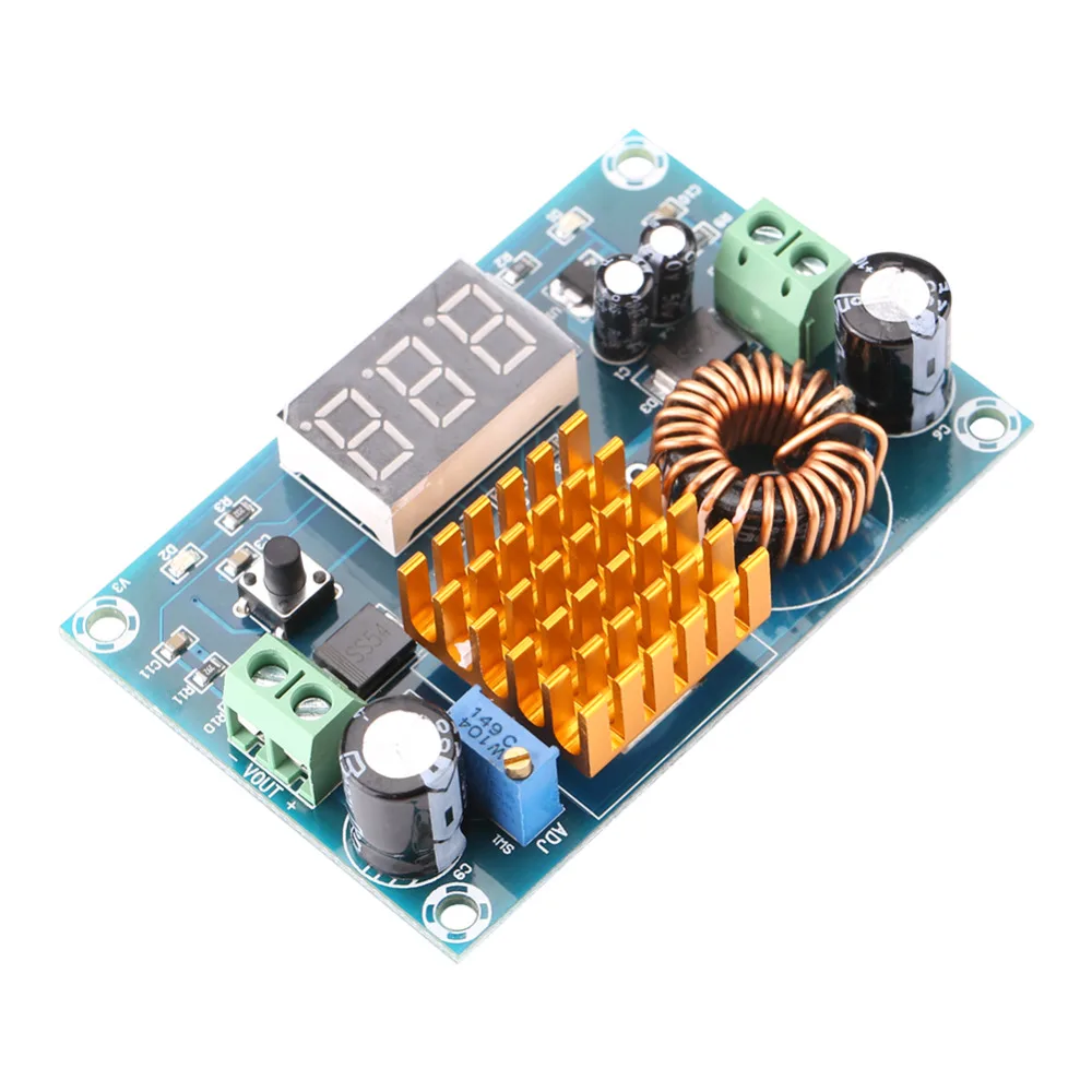 

5A DC-DC Converter Boost Module Power Supply Step Up Module Boost Module Digital Voltmeter Display 3-35V to 5V-45V