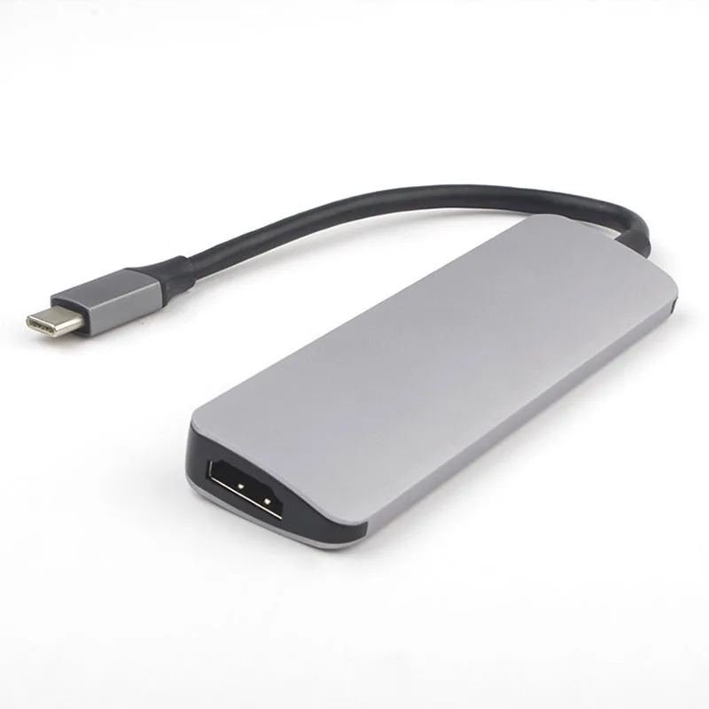 6 в 1 USB Type C к HDMI 3 0 адаптер конвертер зарядный концентратор SD/TF карта док станция