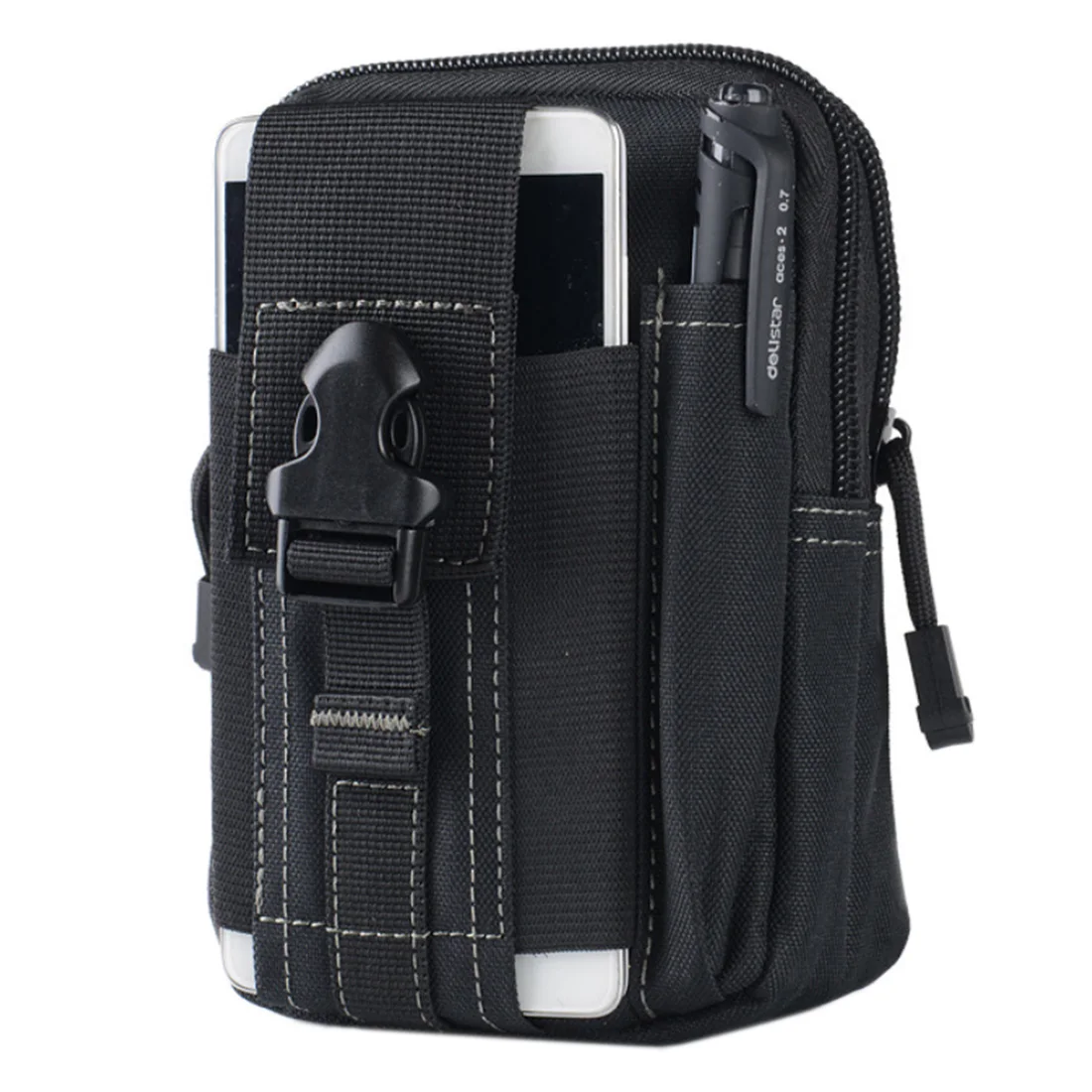 Waterproof Oxford Mobile Phone Waist Bag Phone Running Bag with Black Grey Linein Running Bags