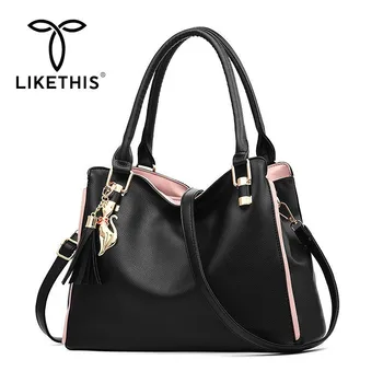 

LIKETHIS Women Handbag Lady Messenger Bag 2019 Good Quality Korean Version Of The New Handbag Ladies Large Shoulder Diagonal Bag