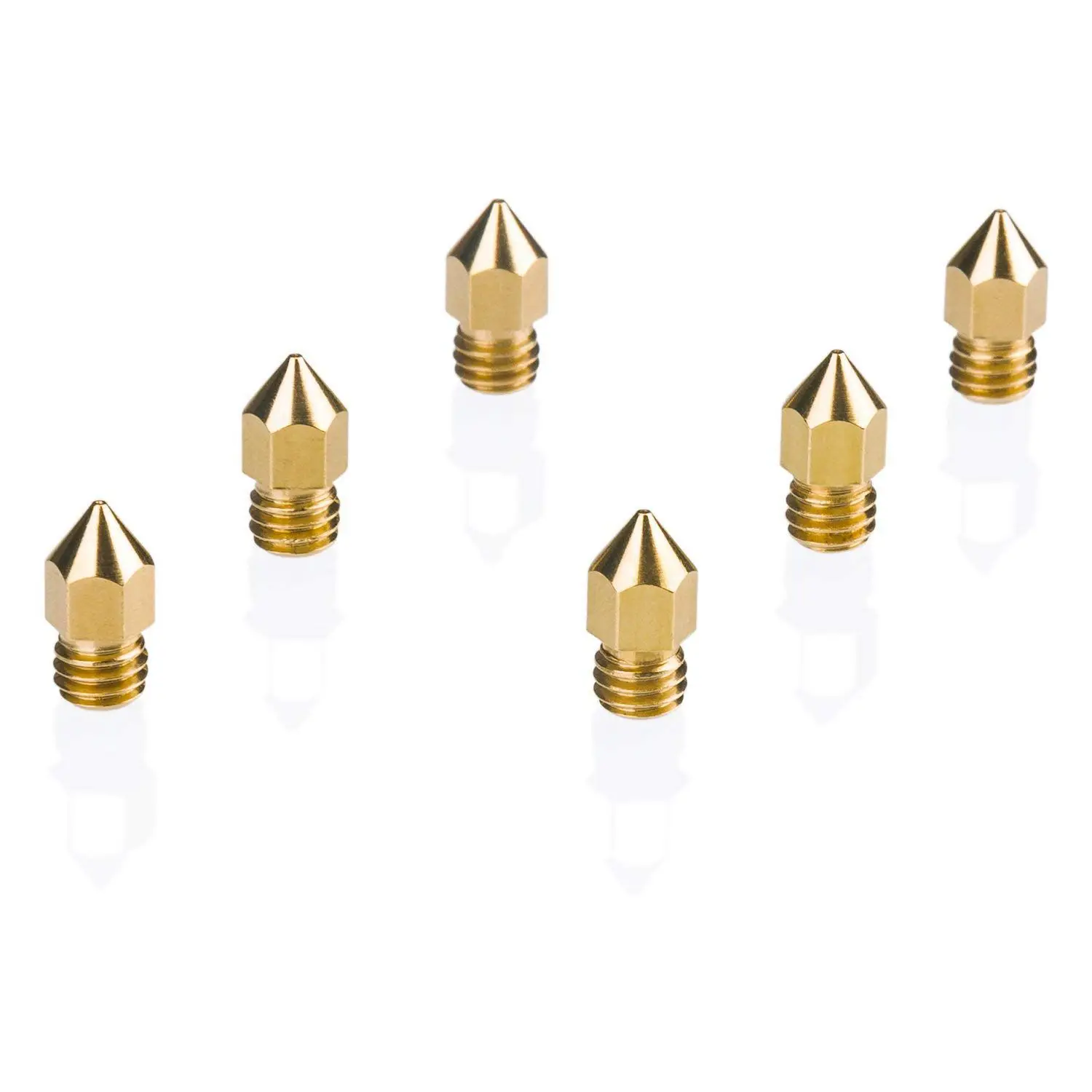 20 Pcs 3D Printer Nozzle 0.4Mm Mk8 Extruder Head For Creality Cr10