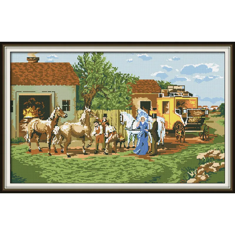 

Diamond Embroidery Full Display Diamond Mosaic Beautiful view Diamond Painting Chinese Cross Stitch Home Decor For Babyroom
