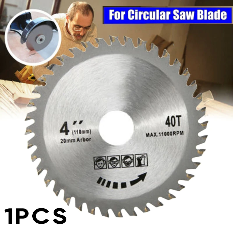 

1*Saw Blade Disc 4" 40 Teeth Grinder Saw Disc Circular Sawing Blade For Wood Plastic Cutting woodworking Round blades