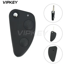 Remotekey 147 156 GT 2 Buttons For Alfa Romeo Folding Remote Key Case Shell Cover Replacement okeytech for alfa key 3 buttons flip folding uncut sip22 blade replace remote car key shell for alfa romeo 147 156 166 gt