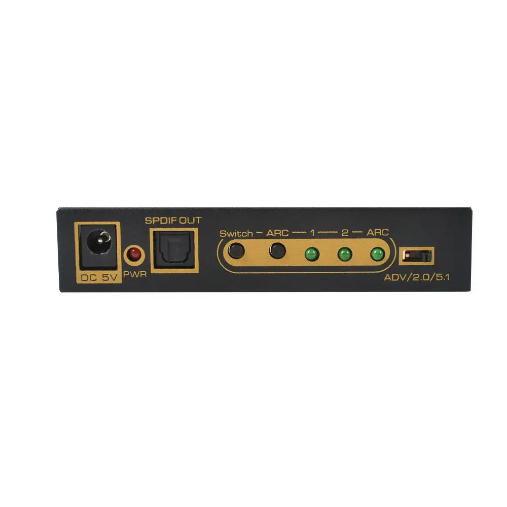 DSstyles HDMI 2 порта аудио экстрактор сплиттер поддерживает 4K @ 60