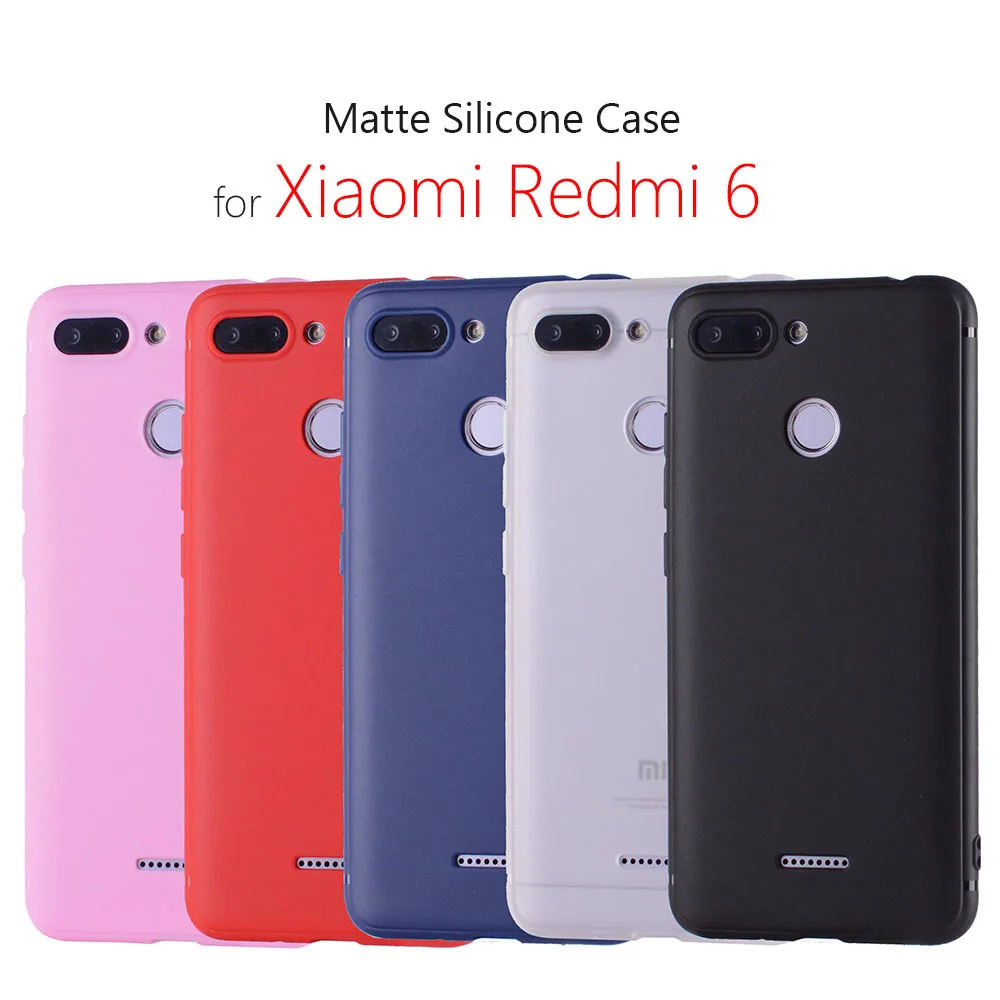 Matte Silicone Soft TPU Cover Case For Xiaomi Redmi 6 A Pro Slim Full Protection Shell On Xiomi Redmi6 Redmi6a 6Pro Phone Coque | Мобильные