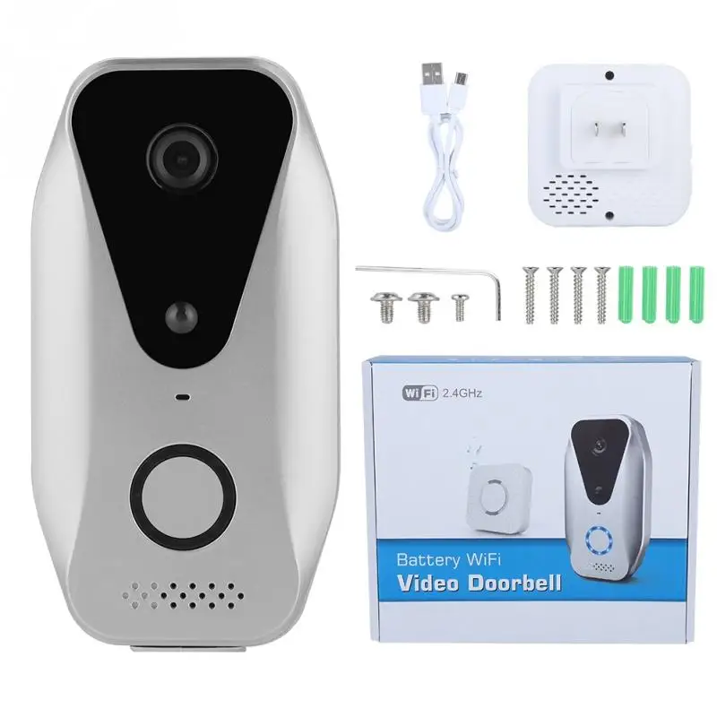 

720P WIFI Intercom Video Doorbell Remote Surveillance Door Bell Free Cloud Storage for Life