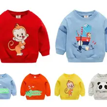 1 шт.; одежда для малышей; свитера для мальчиков и девочек; мягкий хлопковый топ для малышей; свитер с рисунком; детский пуловер; сезон весна-осень; детская верхняя одежда