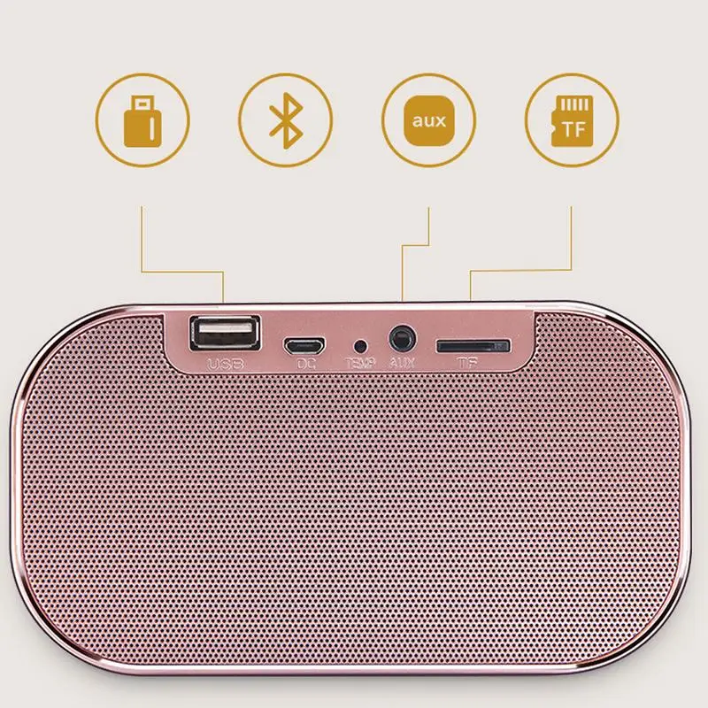 Bluetooth динамик беспроводной мини телефон будильник домашний маленький звук