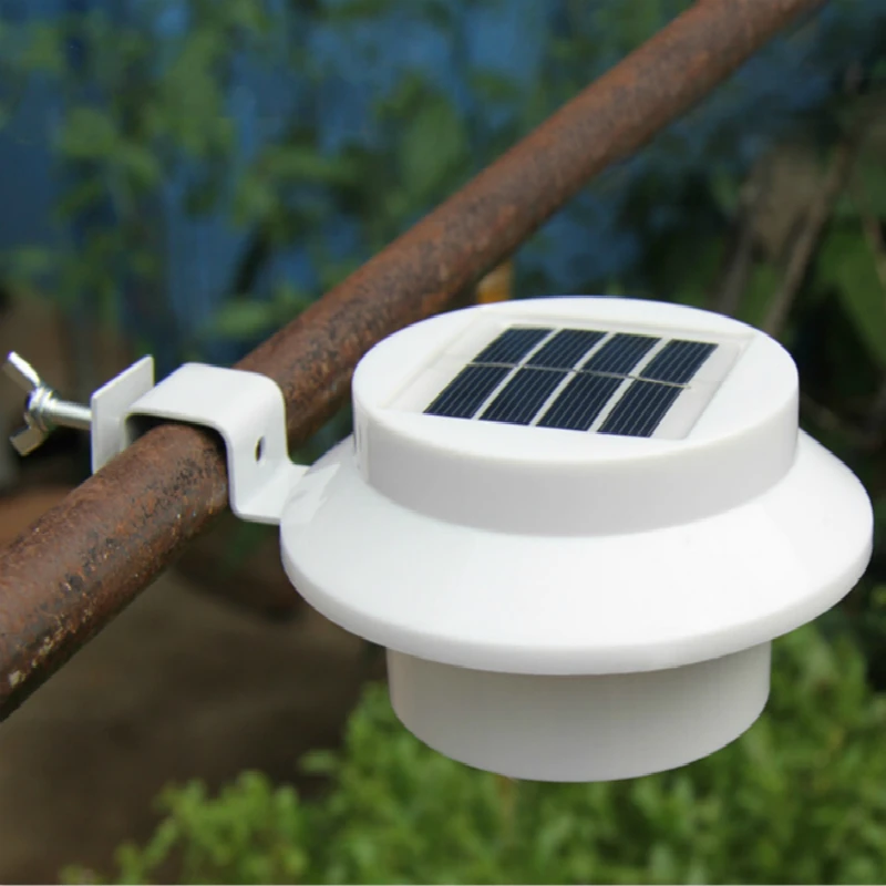 

DE.SOUL Solar Lights 3 LED Sink Lights Fence Eaves Landscape Garden Solar Lamps Outdoor Lighting Induction Wall Lamp