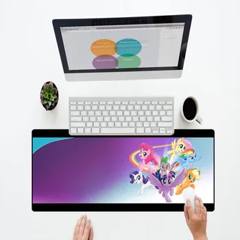 

XGZ Cute Mouse Pad 300X800X3MM Anime My Little Pony Gaming Mouse Pads for Hello Kitty Nanatsu No Taizai League of Legend Mats