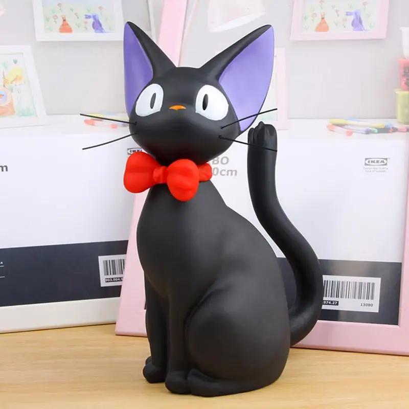 

Lovely Black Cat Piggy Bank Money Box Cute Cartoon Animal Figurines Model Money Deposit Box Christmas Birthday Kids Gift Toy
