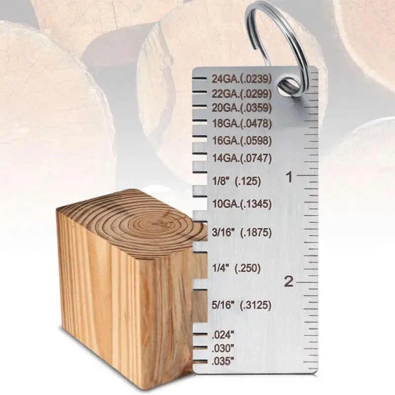 Useful Multifuntion Stainless Steel Metal Thickness Measuring Tool