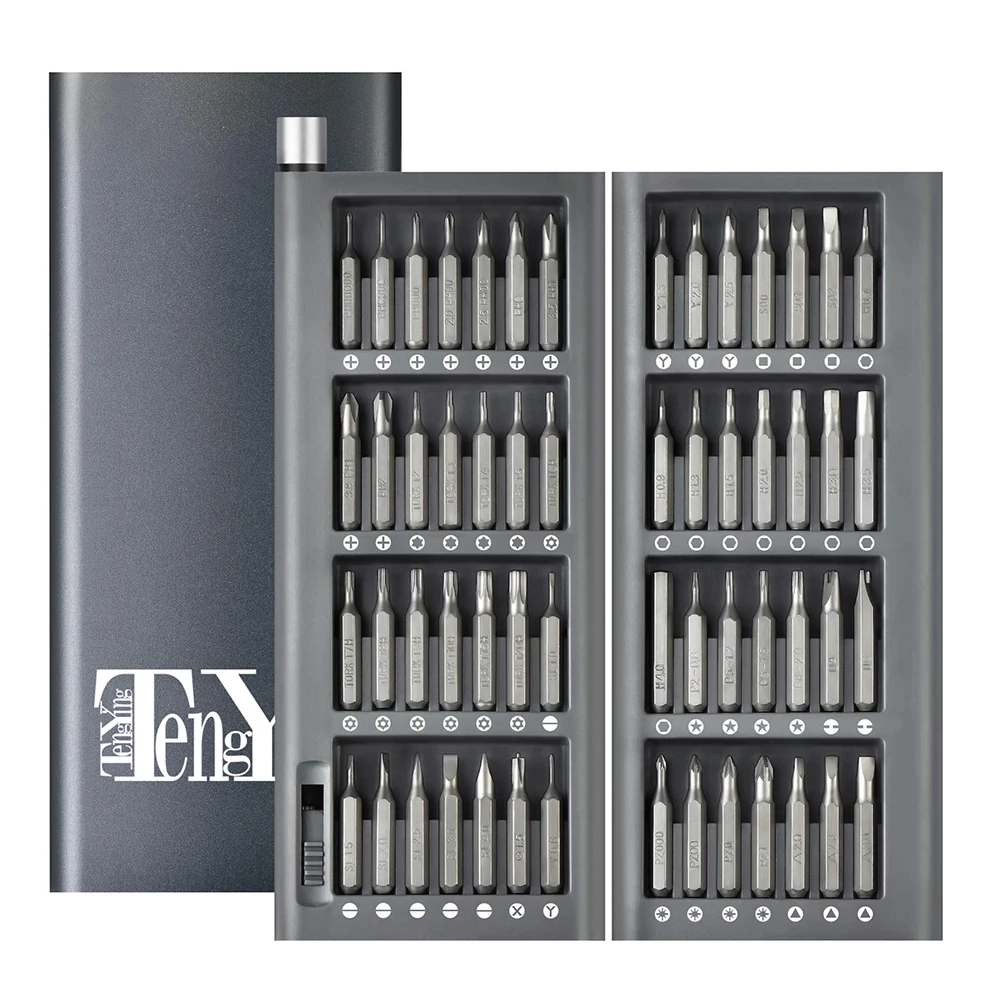 

Multifunctional Portative Useful Practical 56-In-1 Precision Screwdriver Kit Magnetic Bits AL Box Screw Driver smart home Set