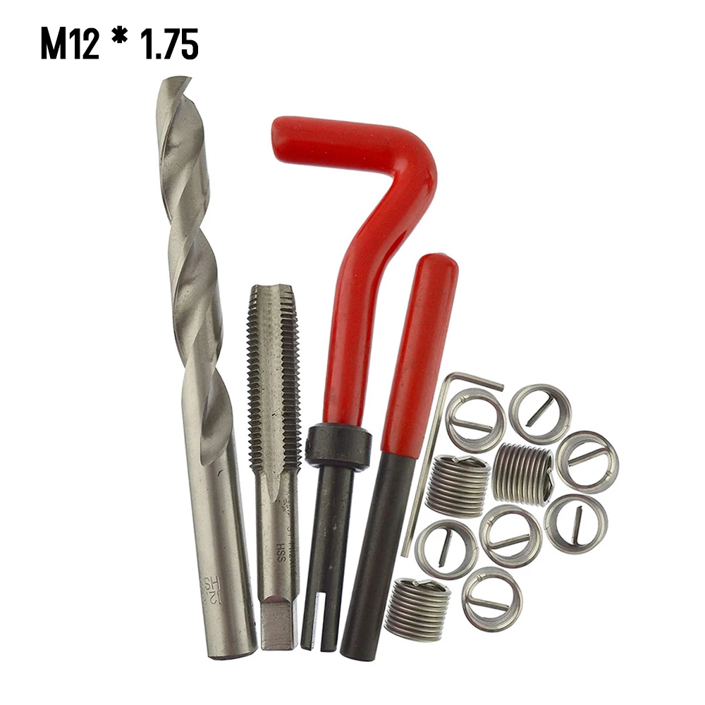 30 шт. Набор для ремонта метрической резьбы M5 M6 M8 M10 M12 M14 Helicoil Car Pro Coil Tool * 0 8