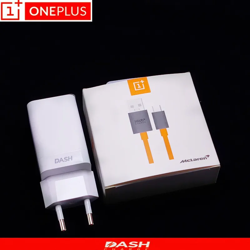 

Original EU Oneplus Dash charger One plus 6t 5T 5 3T 7 Smartphone 5V/4A Fast charge USB power adapter oneplus Mclaren dash cable