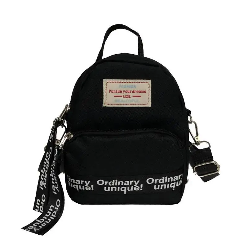 

Nylon Letter Print school bags Fashion Backpack for teenage girls Shoulder Crossbody Bags Mini Backpack Mochila Feminina bolsos