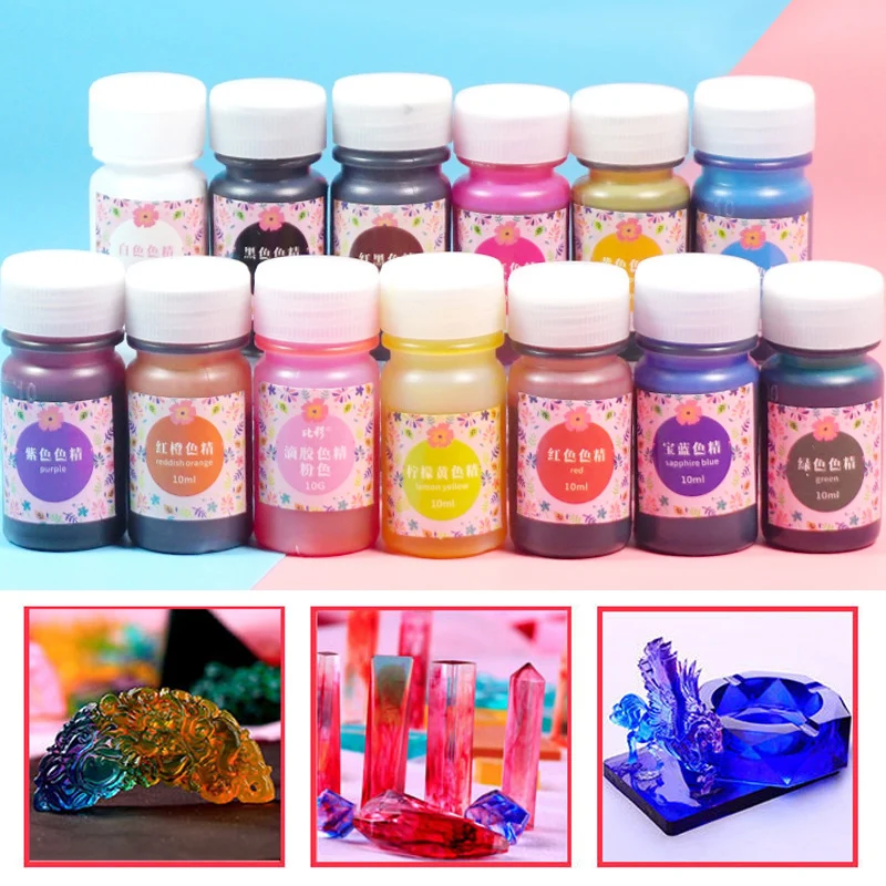 

Coloring Dye Epoxy 13 Color UV Resin Craft Pigment Art Resin Colorant