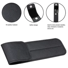 Портативный чехол из искусственной кожи для Пинцет для выдавливания прыщей зажимы Пинцет для хранения многофункциональные иглы Органайзер Футляр Чехол