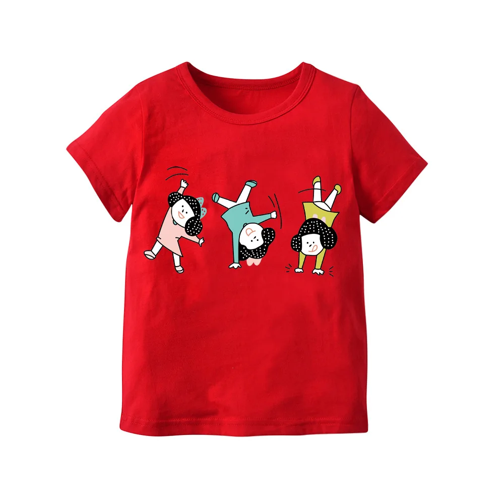 

VTOM Summer Hot Sale Baby Cartoon T-shirts Infant Kids Boys Girls Cotton Short Sleeve T-shirts Kids Clothes XN43