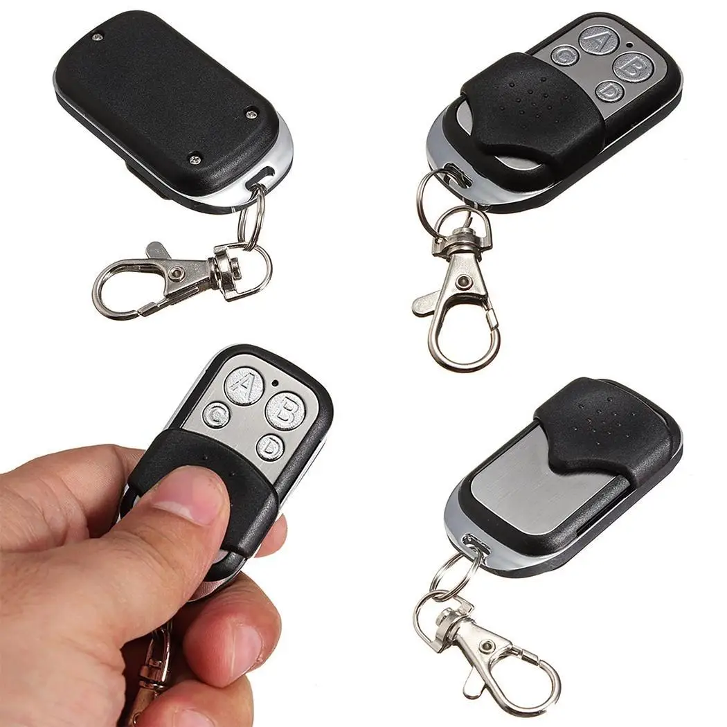 

4 Key Wireless Cloning Remote Control Key Fob for Car Garage Door Electric Gate Up to 100 Meters Wireless Universal Control Key