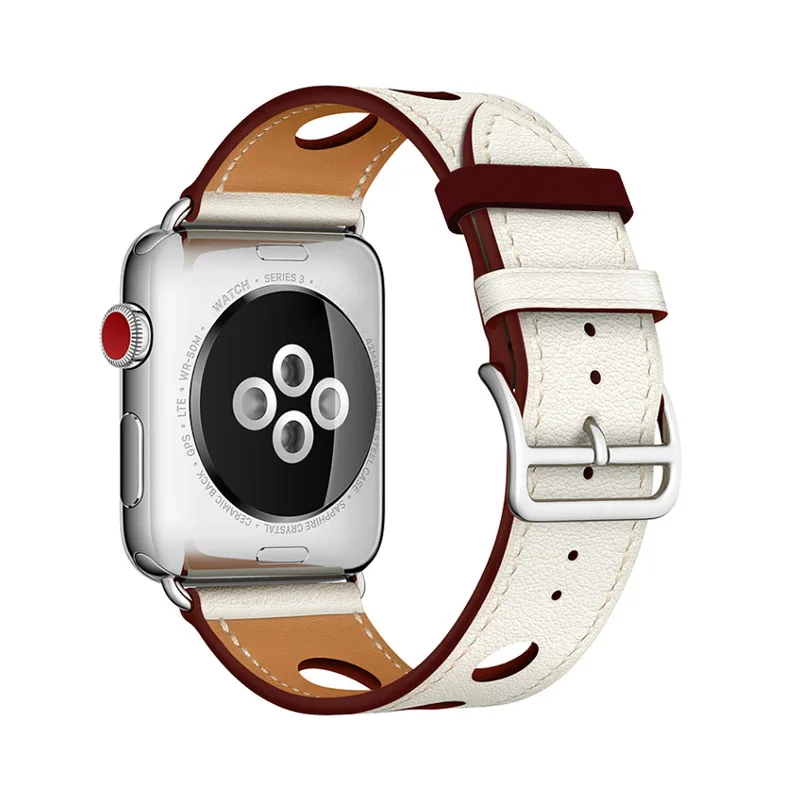 For Apple Watch Series 4 Newest Genuine Leather Watch Band Wrist Strap For Apple Series 3 2 1 herm Watchbands 40-44mm Bracelet