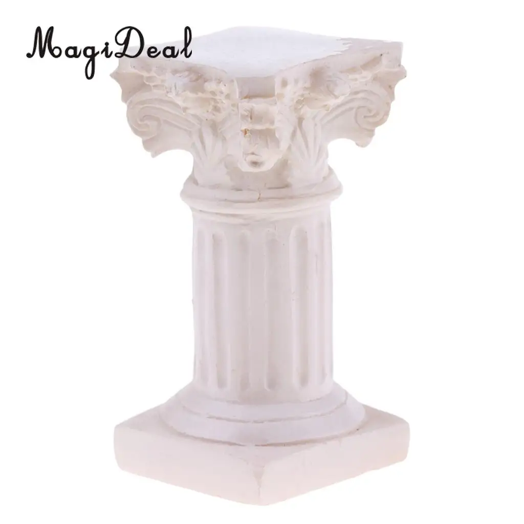 

MagiDeal 1Pc Roman Column Model Miniature for Sand Table Garden Park Courtyard Scenery Scene Layout Accessory Children Toy