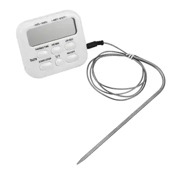 

Digital Kitchen Thermometer Meat Cooking Water Milk Food Probe Temperature Electronic Oven BBQ Household Temperature Meter Tool