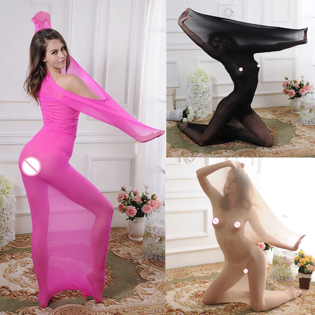 

Nylon Transparent Body Stocking Tight Catsuit Nightwear Underwear Sexy lingerie