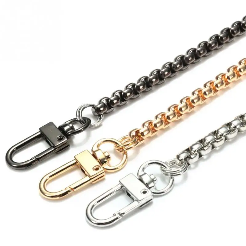 New 1pc 120cm Metal Bag Strap Fashion Purse Handbag Chain Bag Replacement Strap shoulder Bag Belt With two Buckles #1107 New 1pc 120cm Metal Bag Strap Fashion Purse Handbag Chain Bag Replacement Strap shoulder Bag Belt With two Buckles #1107