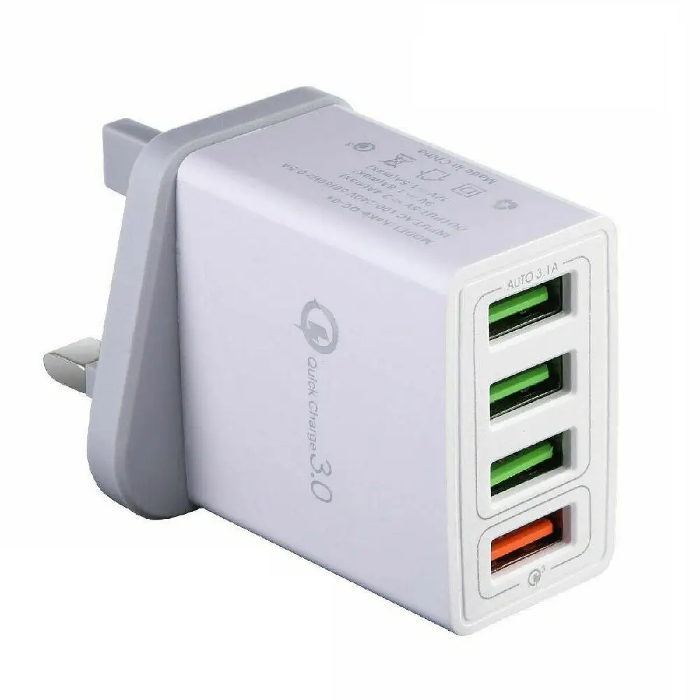 EastVita 4 Мульти Порты и разъёмы Кабель для быстрой зарядки QC 3 0 usb хаб стены Зарядное