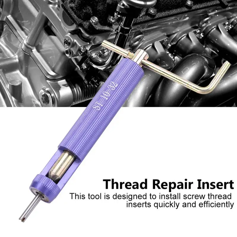 

50Pcs Coiled Wire Inserts Thread Repair Insert Screw Threaded Insert Install Tool Kit thread repair tool