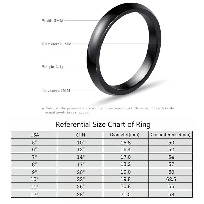 3mm Ceramic Ring Simple Fashion Modern Arc Plate Tricolor Ring Wedding Rings Ornaments For Women Men Couple Jewelry Accessories